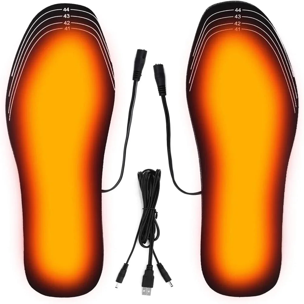 USB Heated Insoles – Electric Carbon Fiber Foot Warmer for Winter