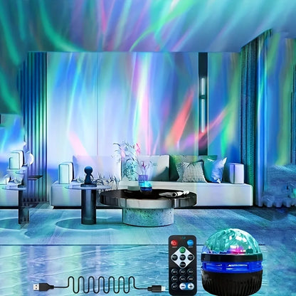 2-in-1 LED Galaxy Projector – Night Light & Ocean Wave Ceiling Projector