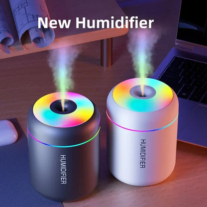Mini USB Humidifier & Aroma Diffuser – 180ml Ultrasonic Mist Maker