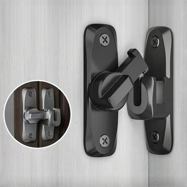 Zinc Alloy Flip Door Latch – 90°/180° Anti-Theft Sliding Door Lock
