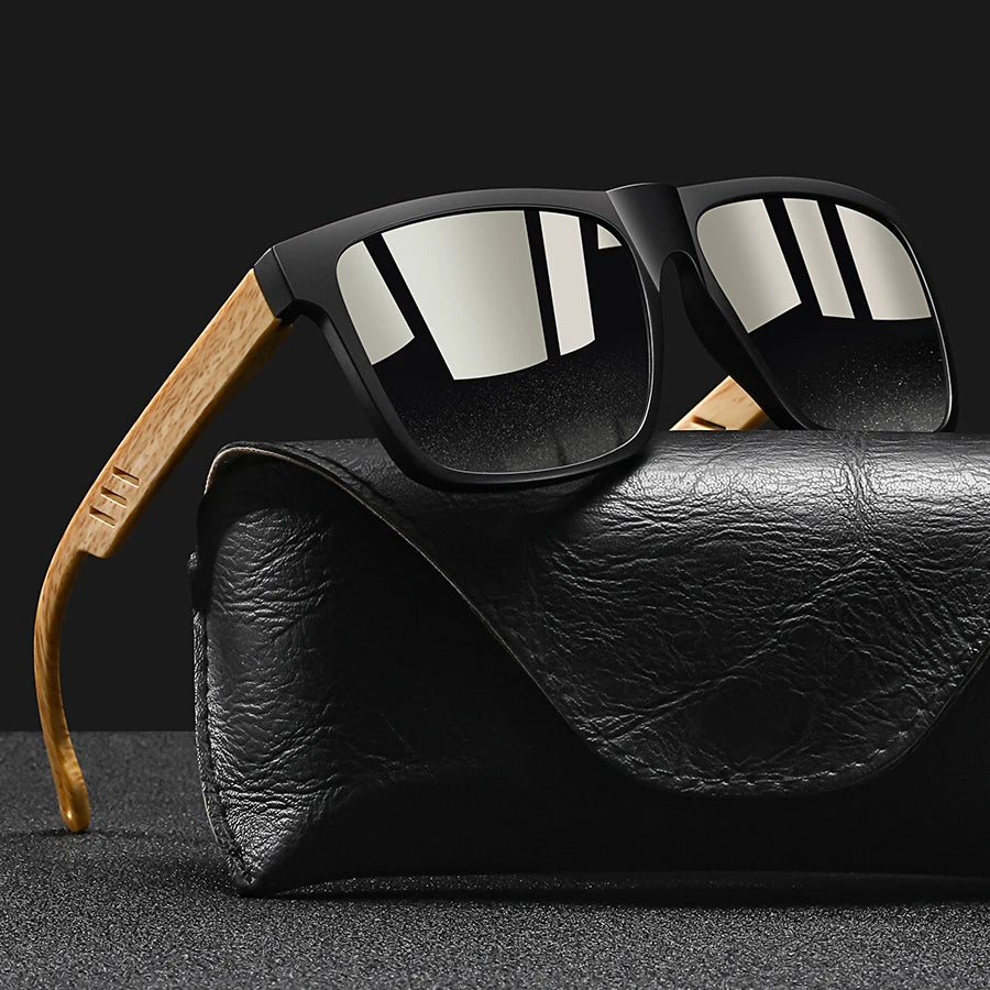 Vintage Square Sunglasses — UV400 Mirror Lens | Men & Women