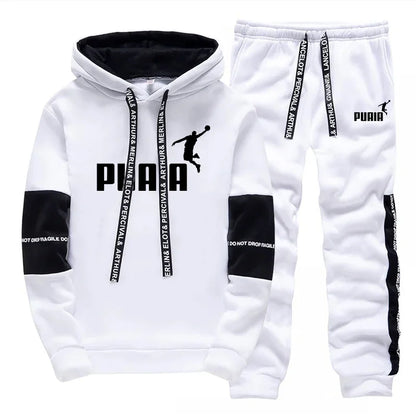 Men's Casual Tracksuit Set — Hoodie & Jogger Pants