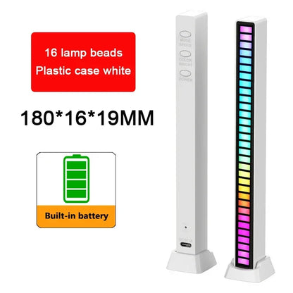 RGB LED Sound-Reactive Light Bar – Music Sync Ambient Lighting