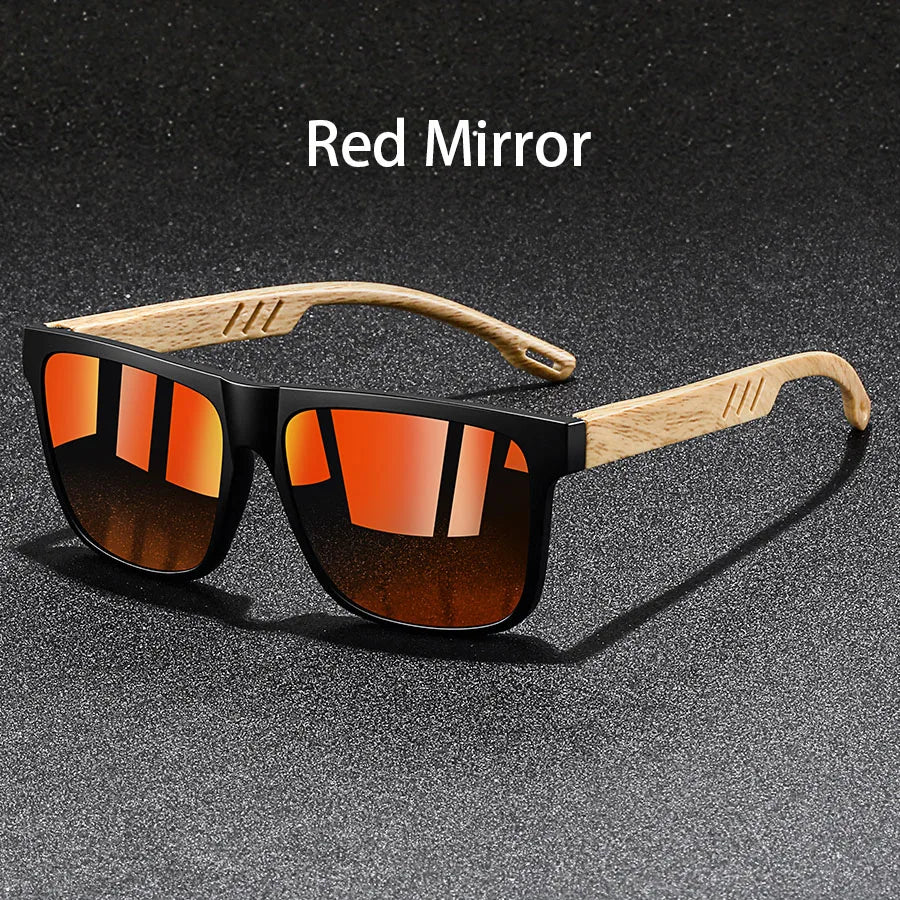 Vintage Square Sunglasses — UV400 Mirror Lens | Men & Women