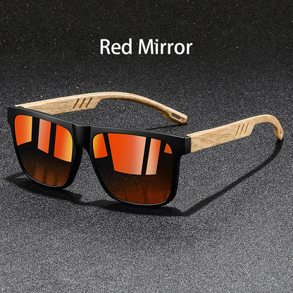 Vintage Square Sunglasses — UV400 Mirror Lens | Men & Women