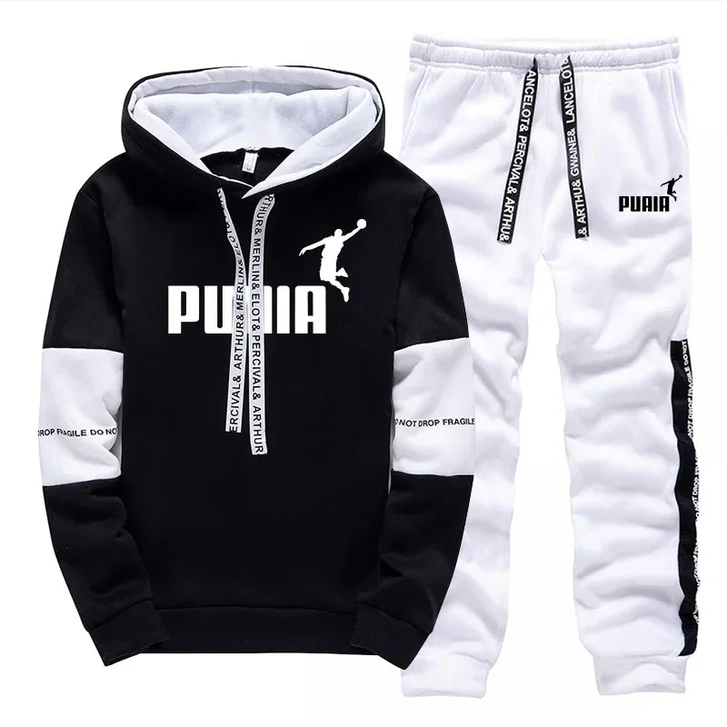 Men's Casual Tracksuit Set — Hoodie & Jogger Pants