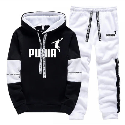 Men's Casual Tracksuit Set — Hoodie & Jogger Pants