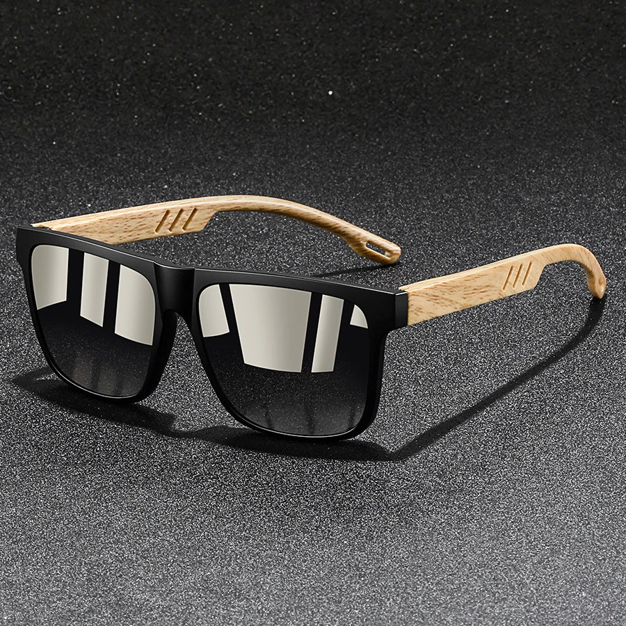Vintage Square Sunglasses — UV400 Mirror Lens | Men & Women