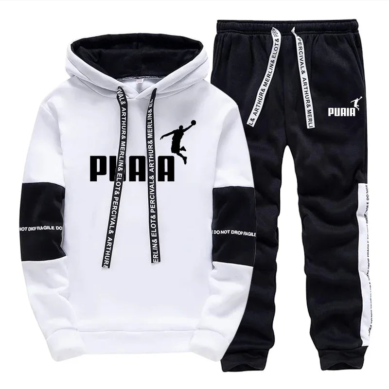 Men's Casual Tracksuit Set — Hoodie & Jogger Pants