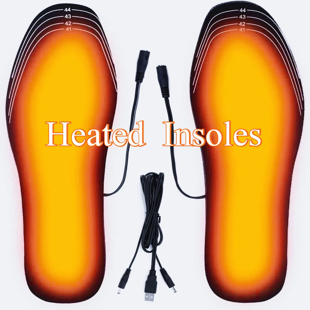 USB Heated Insoles – Electric Carbon Fiber Foot Warmer for Winter