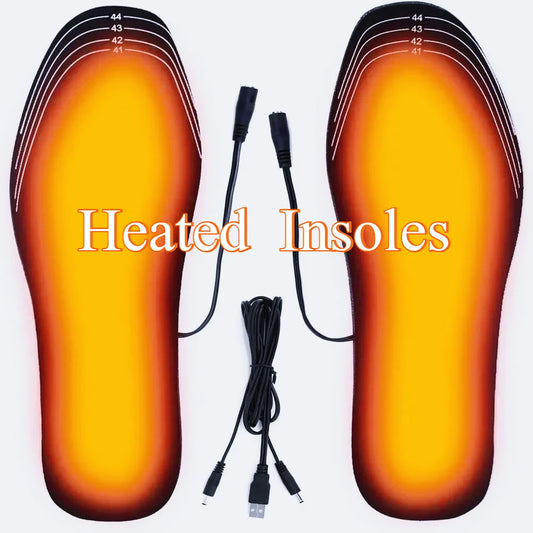USB Heated Insoles – Electric Carbon Fiber Foot Warmer for Winter