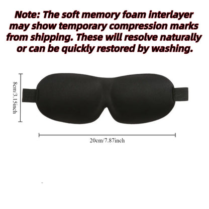 3D Sleep Mask – Soft Memory Foam Eye Mask for Sleeping & Travel