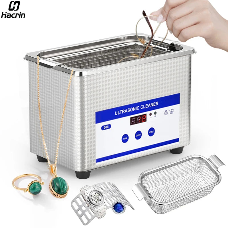 Ultrasonic Cleaner – 40KHz Professional Jewelry & Glasses Cleaning Machine