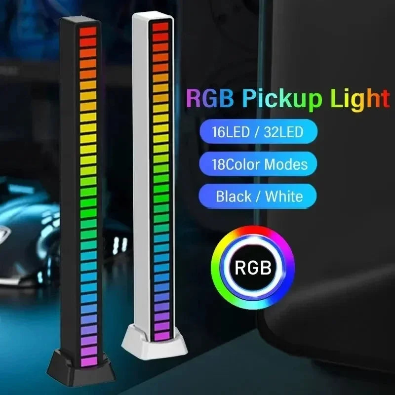 RGB LED Sound-Reactive Light Bar – Music Sync Ambient Lighting
