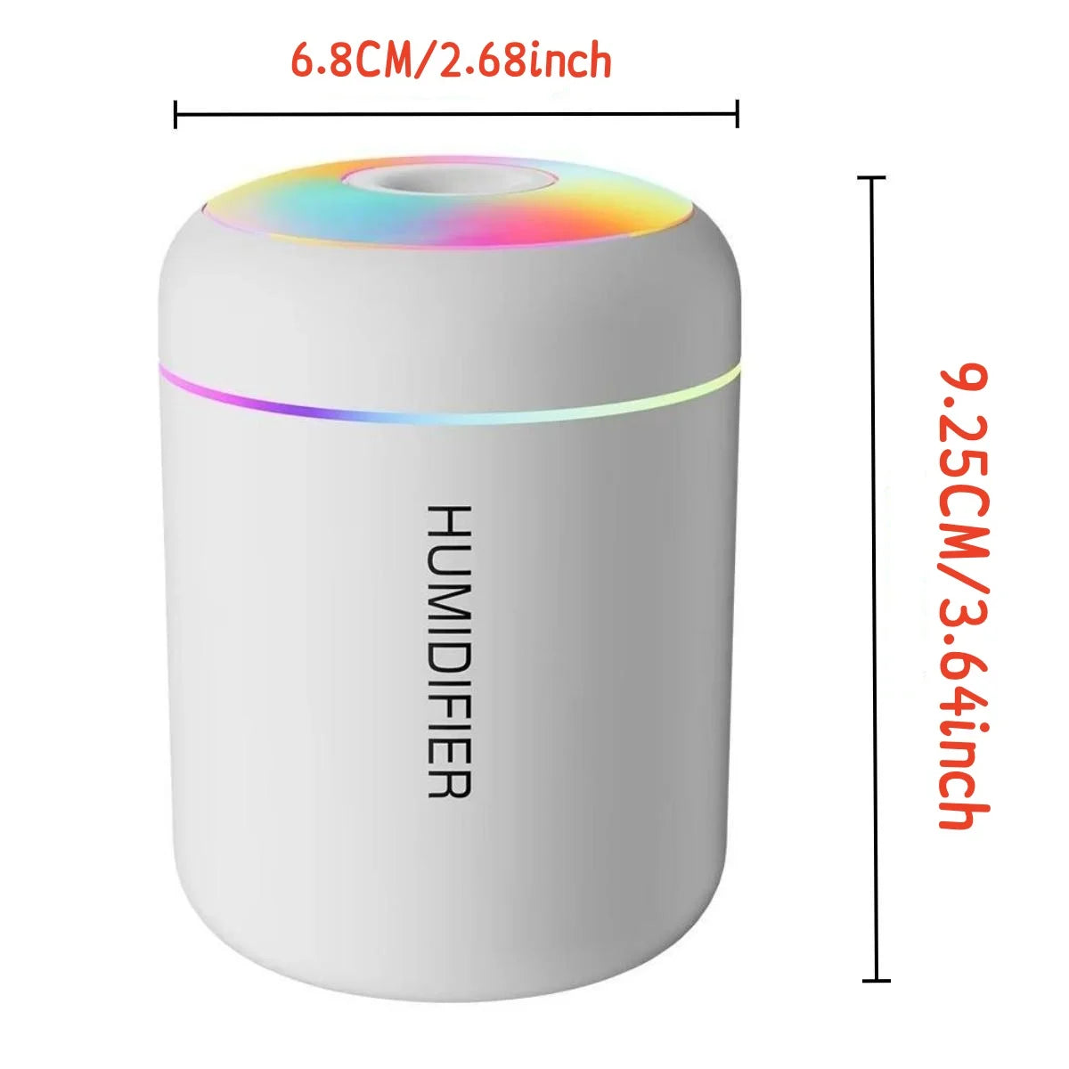 Mini USB Humidifier & Aroma Diffuser – 180ml Ultrasonic Mist Maker