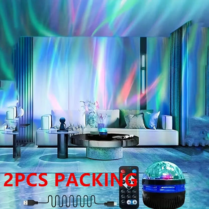 2-in-1 LED Galaxy Projector – Night Light & Ocean Wave Ceiling Projector