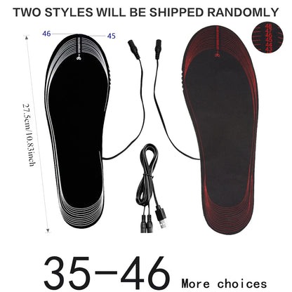 USB Heated Insoles – Electric Carbon Fiber Foot Warmer for Winter