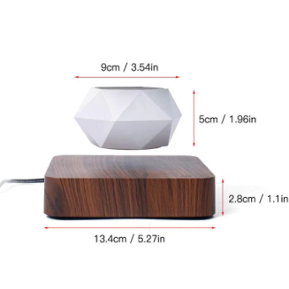 Magnetic Levitating Bonsai Pot – Floating & Rotating Plant Planter