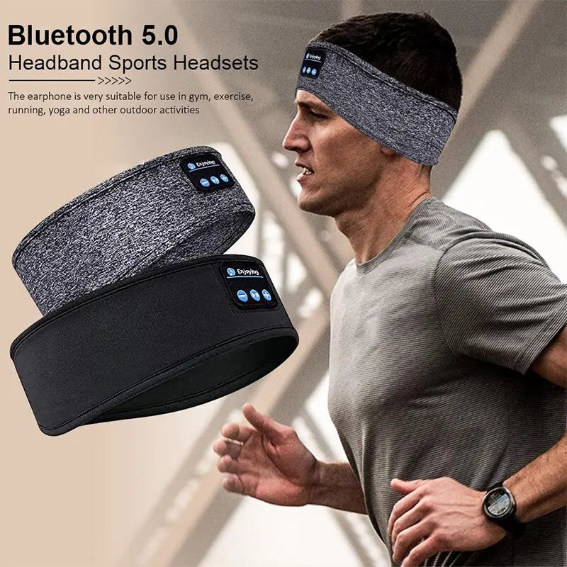 Bluetooth Sleep Headband – Wireless Earphones with Eye Mask for Sleeping & Sports