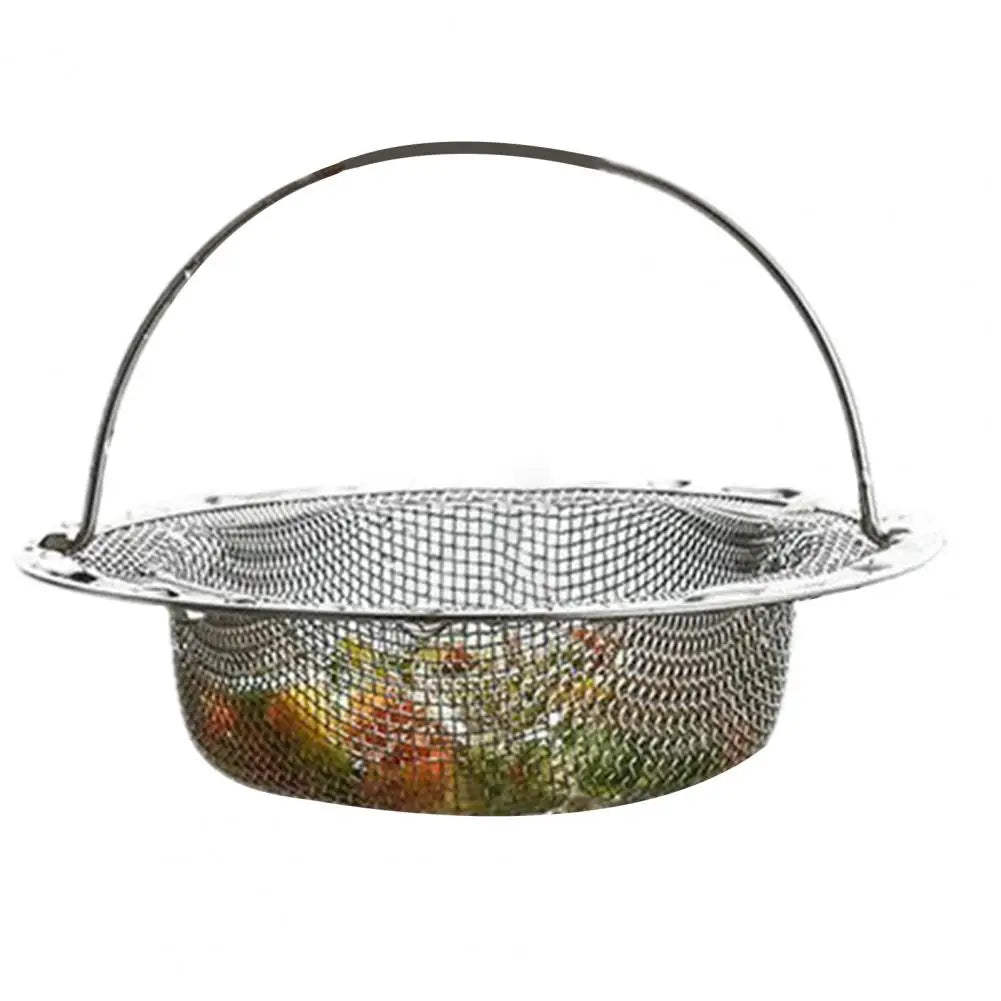 11*2cm Stainless Steel Sink Strainer With Handle Kitchen Sink Stopper Strainer Mesh Sink Sewer Filter Catcher Household Supplies