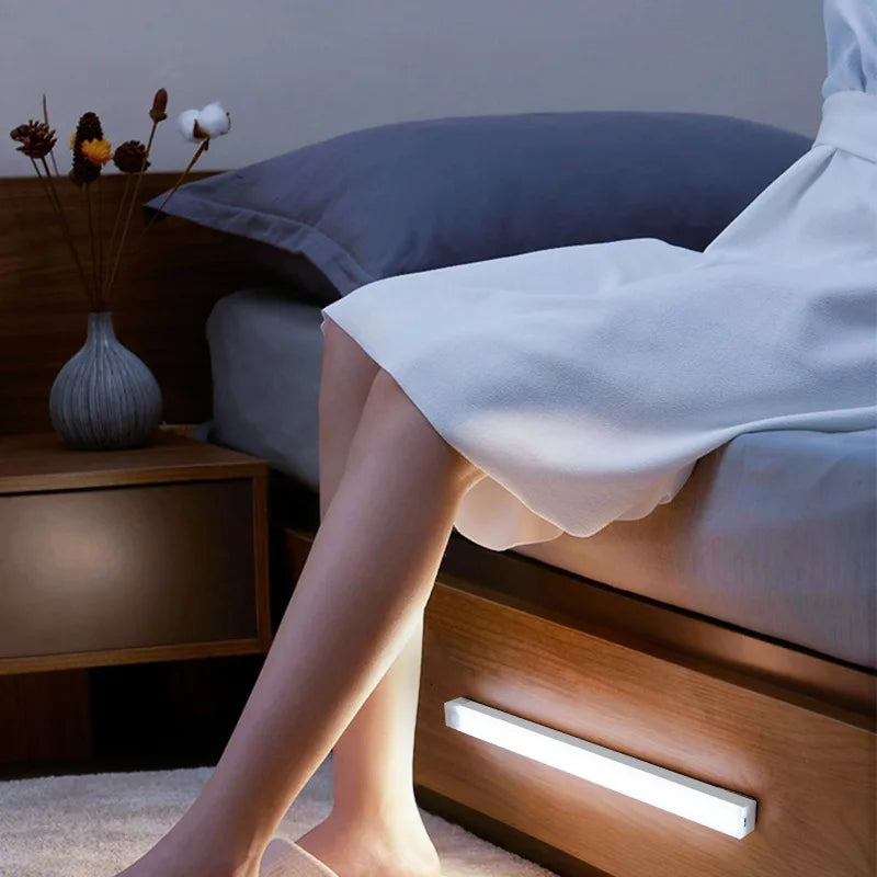 Motion Sensor LED Cabinet Light – Wireless Rechargeable Magnetic Bar Light