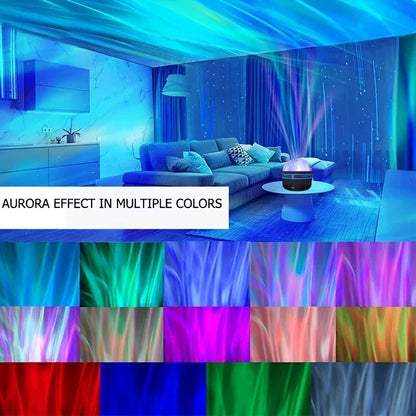 LED Galaxy Night Sky Projector – Aurora & Water Ripple Modes