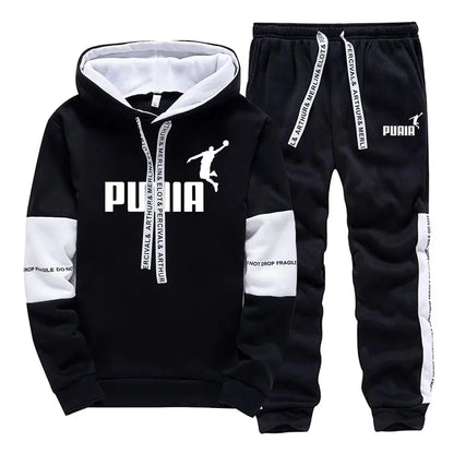 Men's Casual Tracksuit Set — Hoodie & Jogger Pants