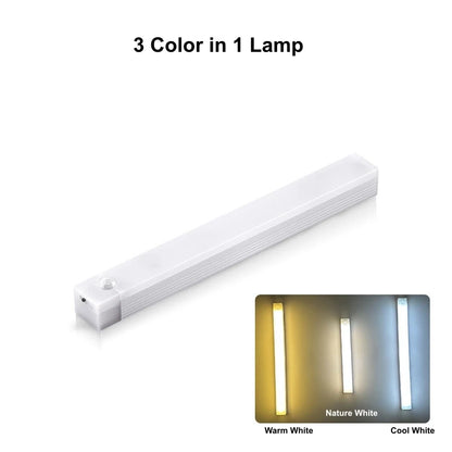Motion Sensor LED Cabinet Light – Wireless Rechargeable Magnetic Bar Light