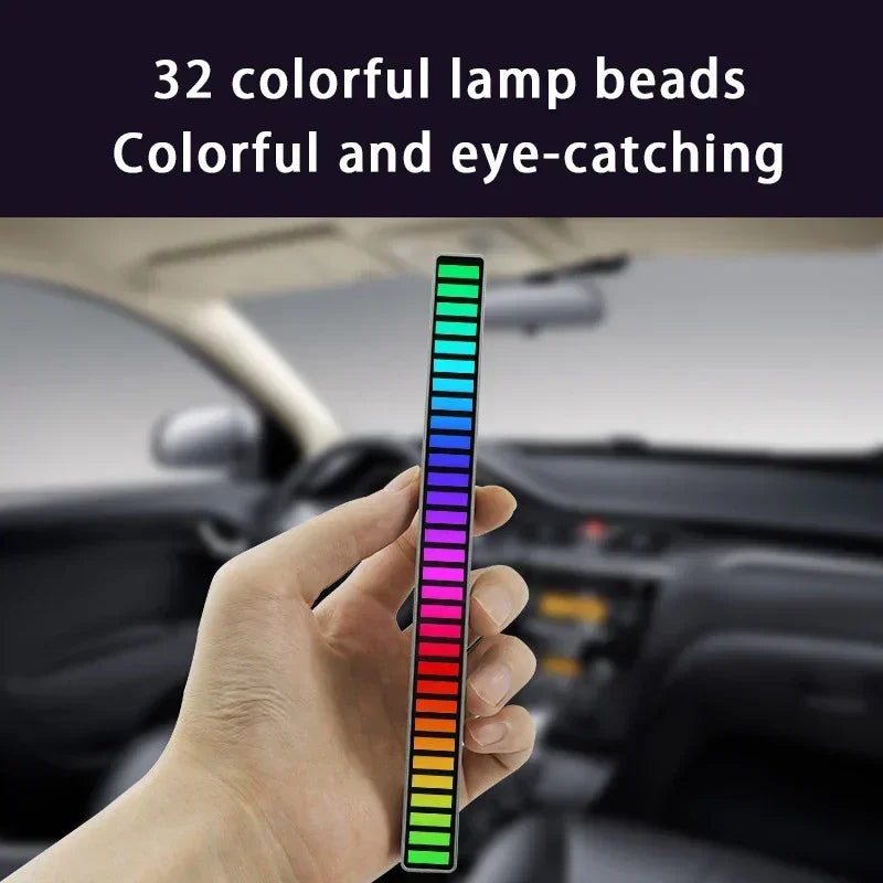RGB LED Sound-Reactive Light Bar – Music Sync Ambient Lighting