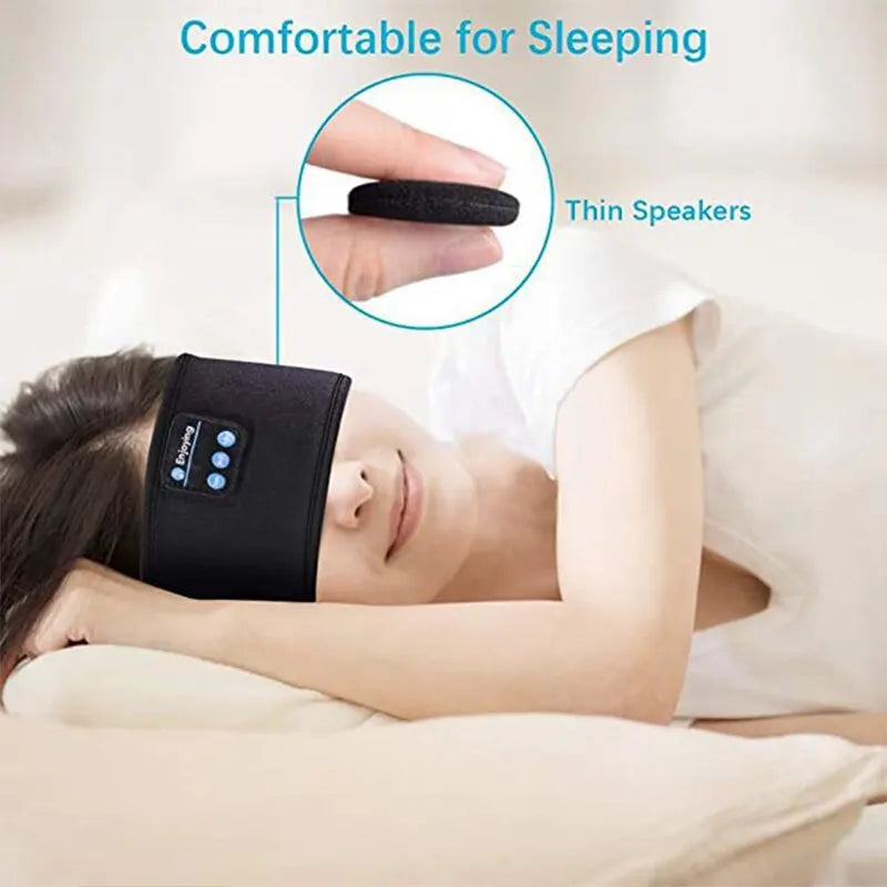 Bluetooth Sleep Headband – Wireless Earphones with Eye Mask for Sleeping & Sports