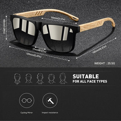 Vintage Square Sunglasses — UV400 Mirror Lens | Men & Women