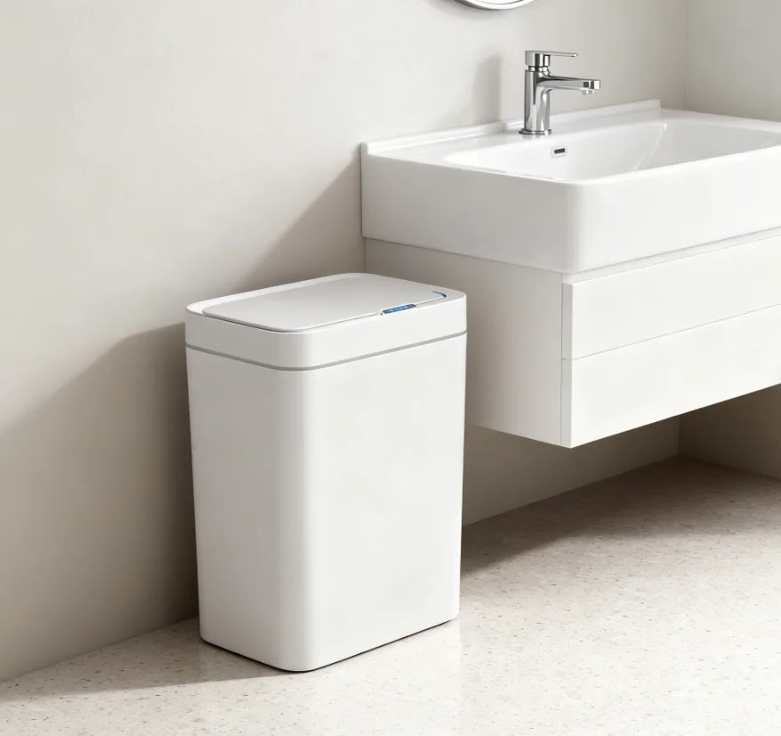 15L Smart Sensor Trash Can – Touchless Auto-Bagging Bin with Motion Sensor Lid