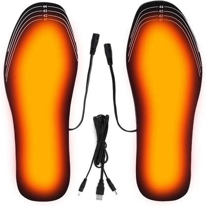 USB Heated Insoles – Electric Carbon Fiber Foot Warmer for Winter