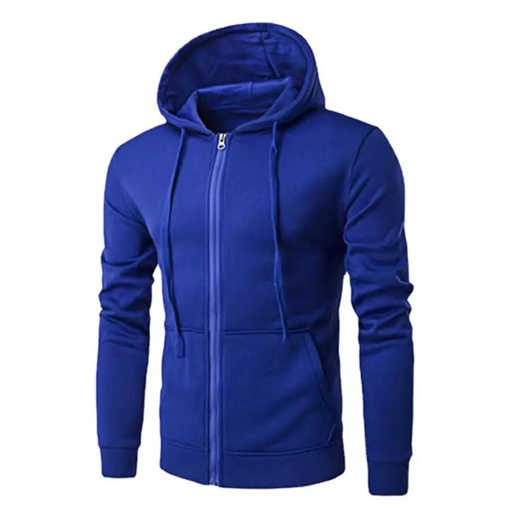 Men's Slim Fit Zip-Up Hoodie — Casual Sweatshirt Jacket