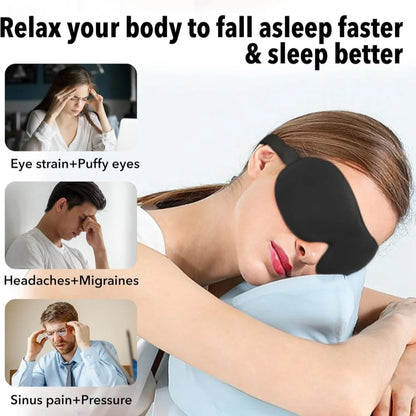 3D Sleep Mask – Soft Memory Foam Eye Mask for Sleeping & Travel
