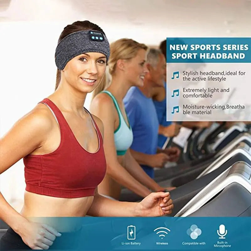 Bluetooth Sleep Headband – Wireless Earphones with Eye Mask for Sleeping & Sports
