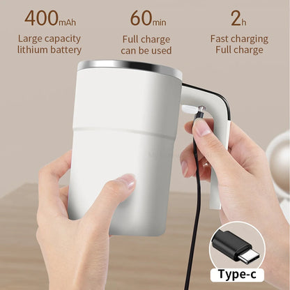 Self-Stirring Magnetic Mug – 380ml Rechargeable Electric Coffee Mixer Cup
