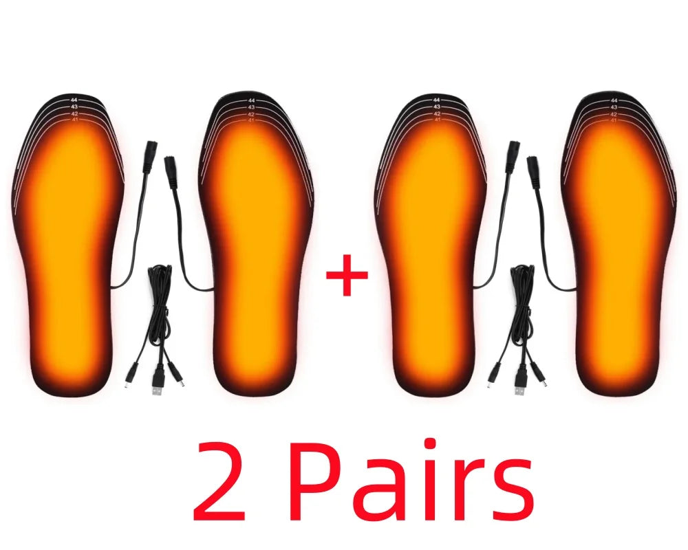 USB Heated Insoles – Electric Carbon Fiber Foot Warmer for Winter