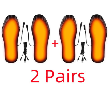 USB Heated Insoles – Electric Carbon Fiber Foot Warmer for Winter