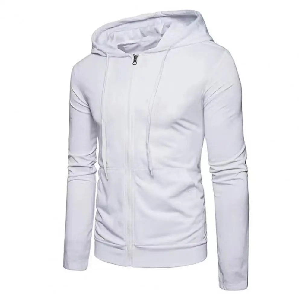 Men's Slim Fit Zip-Up Hoodie — Casual Sweatshirt Jacket
