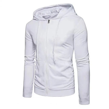 Men's Slim Fit Zip-Up Hoodie — Casual Sweatshirt Jacket