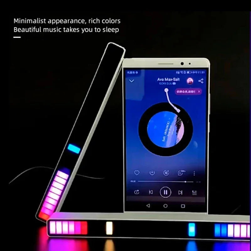 RGB LED Sound-Reactive Light Bar – Music Sync Ambient Lighting