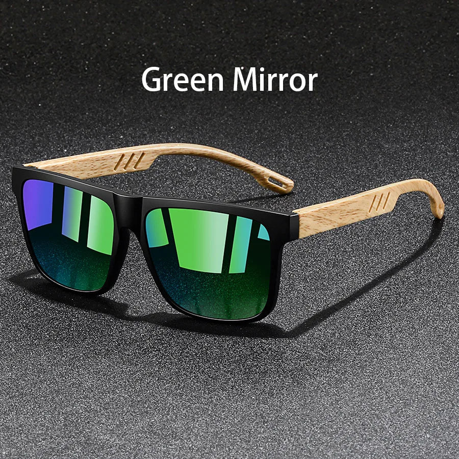 Vintage Square Sunglasses — UV400 Mirror Lens | Men & Women