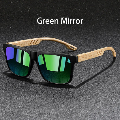 Vintage Square Sunglasses — UV400 Mirror Lens | Men & Women