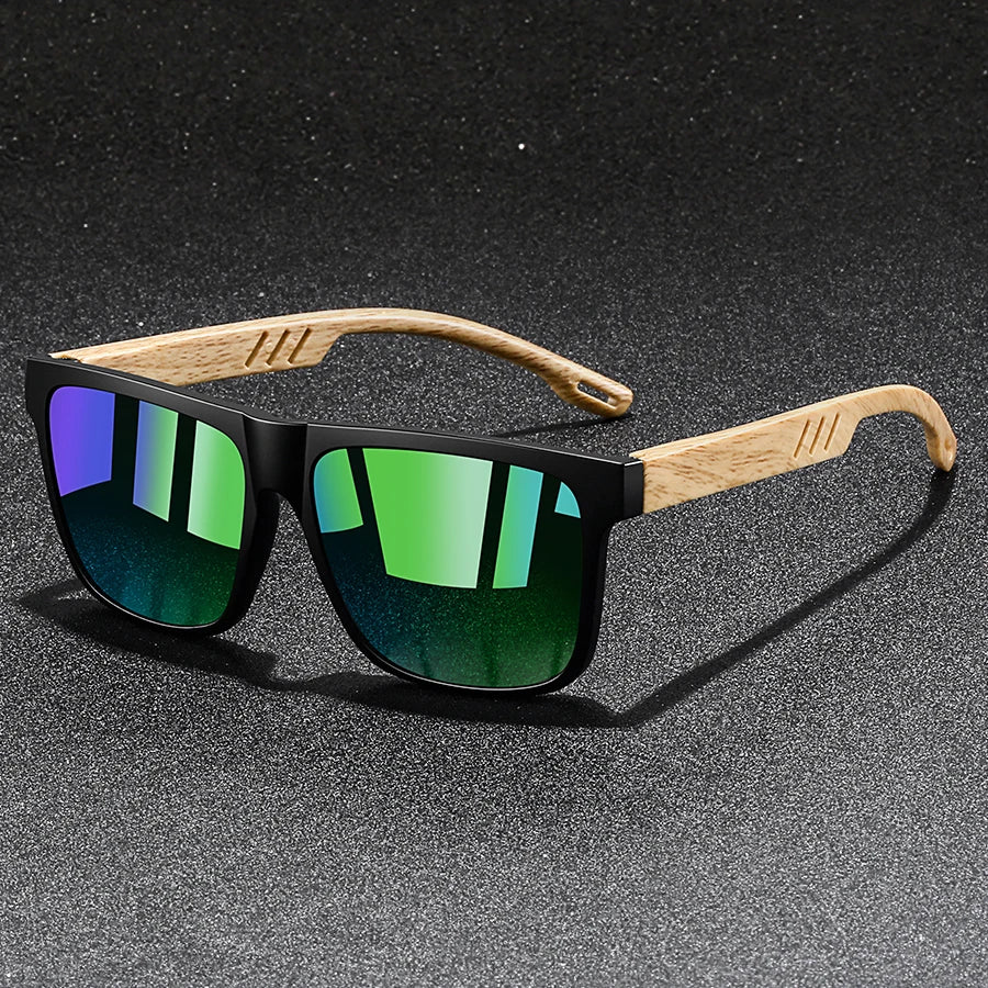 Vintage Square Sunglasses — UV400 Mirror Lens | Men & Women